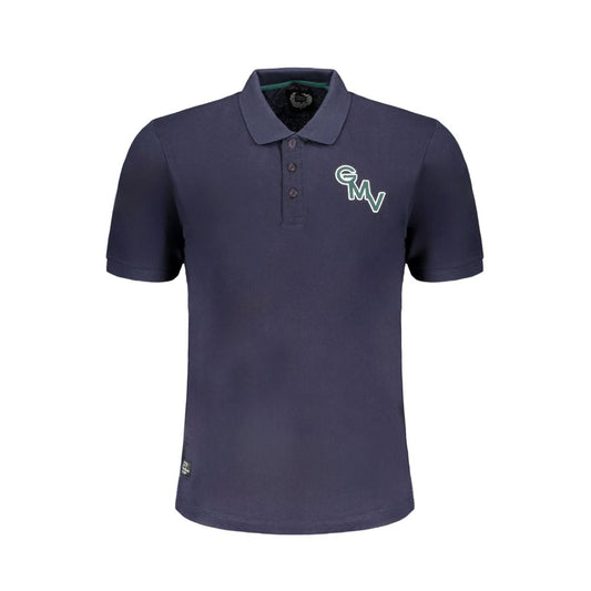 Gianmarco Venturi Blue Cotton Polo Shirt Mens T-Shirt