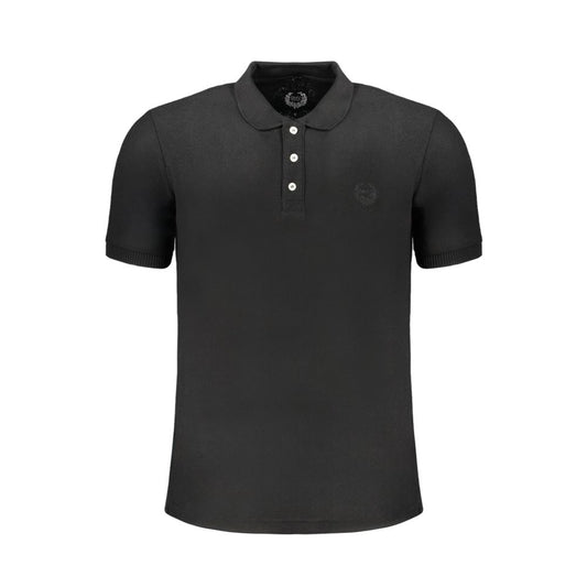 Gianmarco Venturi Black Cotton Polo Shirt Mens T-Shirt