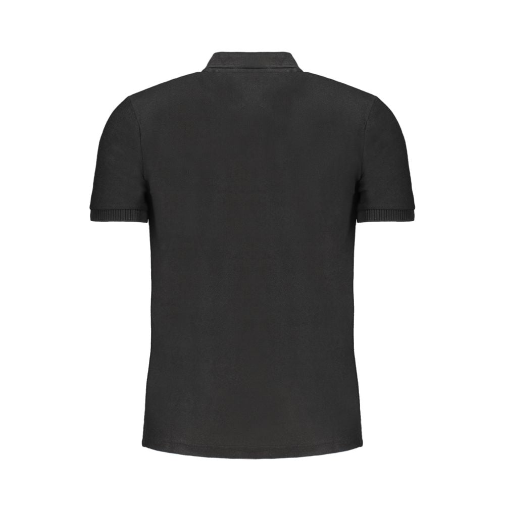 Gianmarco Venturi Black Cotton Polo Shirt Mens T-Shirt