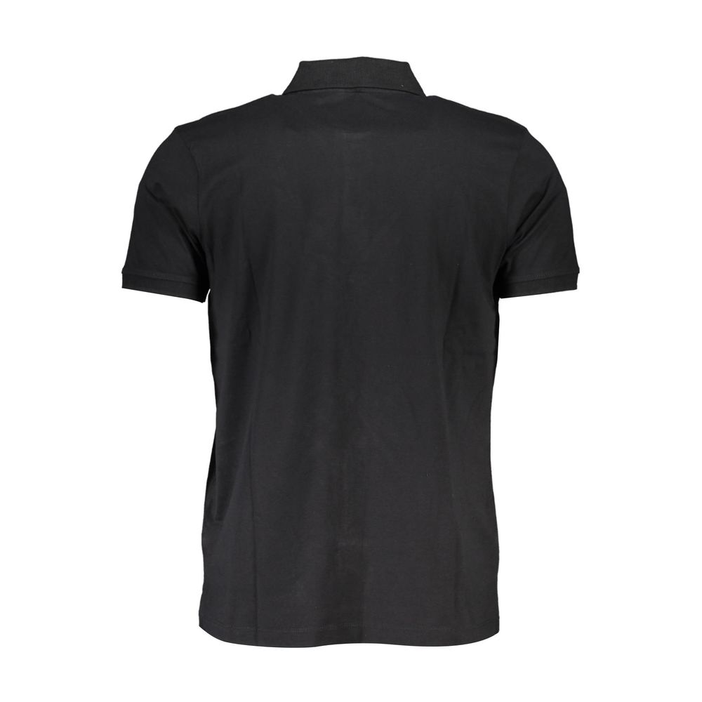 Gianmarco Venturi Black Cotton Polo Shirt Mens T-Shirt