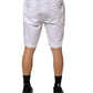 Dolce & Gabbana White Cotton Stretch Men Bermuda Pants Mens Shorts