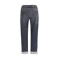 7FOR Black Cotton Relaxed Fit Jeans