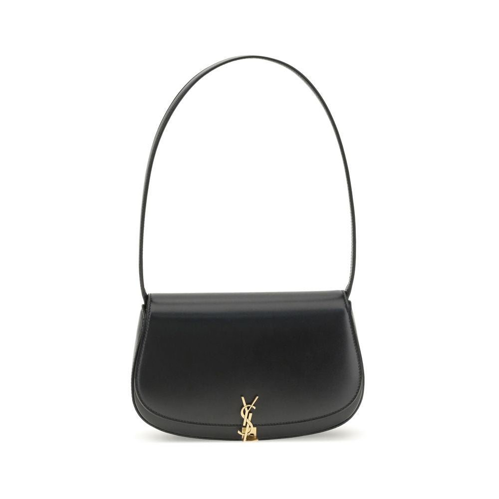 Saint Laurent Black Calf Leather Bos Taurus Shoulder Bag