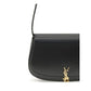 Saint Laurent Black Calf Leather Bos Taurus Shoulder Bag