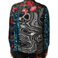 Dolce & Gabbana Multicolor Patchwork Long Sleeves Silk Shirt Mens T-Shirt