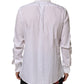 Dolce & Gabbana White Cotton MARTINI DG Patch Dress Shirt Mens T-Shirt