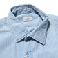 Deperlu Blue Denim Regular Fit Collared Long Sleeve Men Shirt Mens T-Shirt