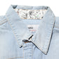 Maison Clochard Blue Denim Collared Long Sleeve Men Shirt Mens T-Shirt