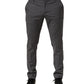 Daniele Alessandrini Gray Polyester Formal Dress Trouser Pants