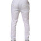 Daniele Alessandrini White Linen Formal Dress Trouser Pants