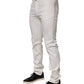 Prada White Mid Waist Skinny Fit Denim Casual Trouser Jeans