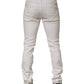 Prada White Mid Waist Skinny Fit Denim Casual Trouser Jeans