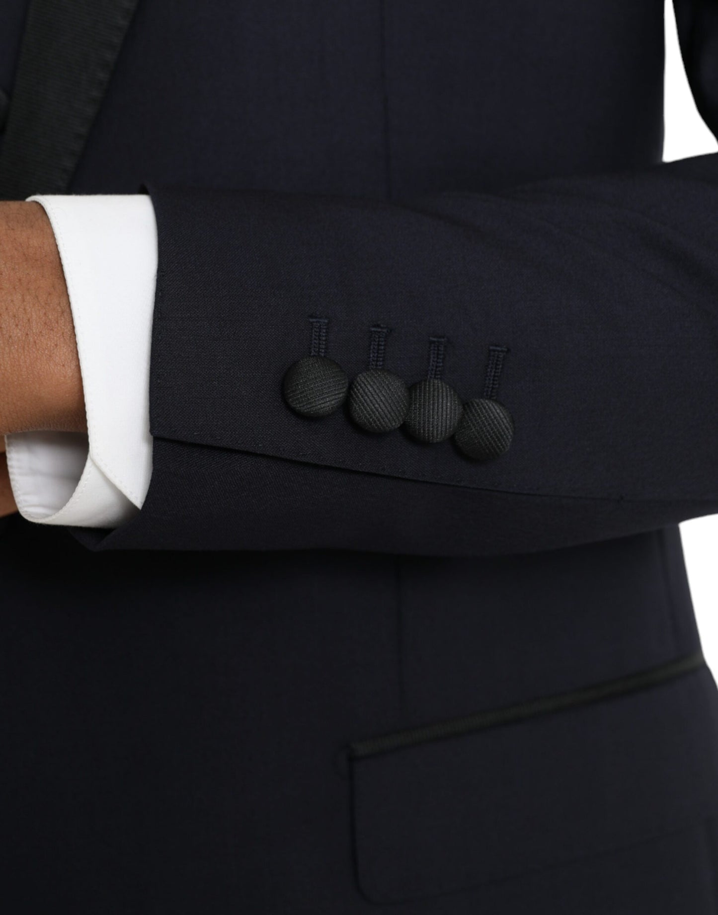 Dolce & Gabbana Blue Wool MARTINI 1 Button Men 3 Piece Suit Mens Suit