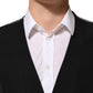 Dolce & Gabbana Black Cotton Waistcoat Dress Men Formal Vest