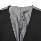 Dolce & Gabbana Black Cotton Waistcoat Dress Men Formal Vest