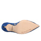 Dolce & Gabbana Blue Taormina Lace DEVOTION Pumps Shoes \