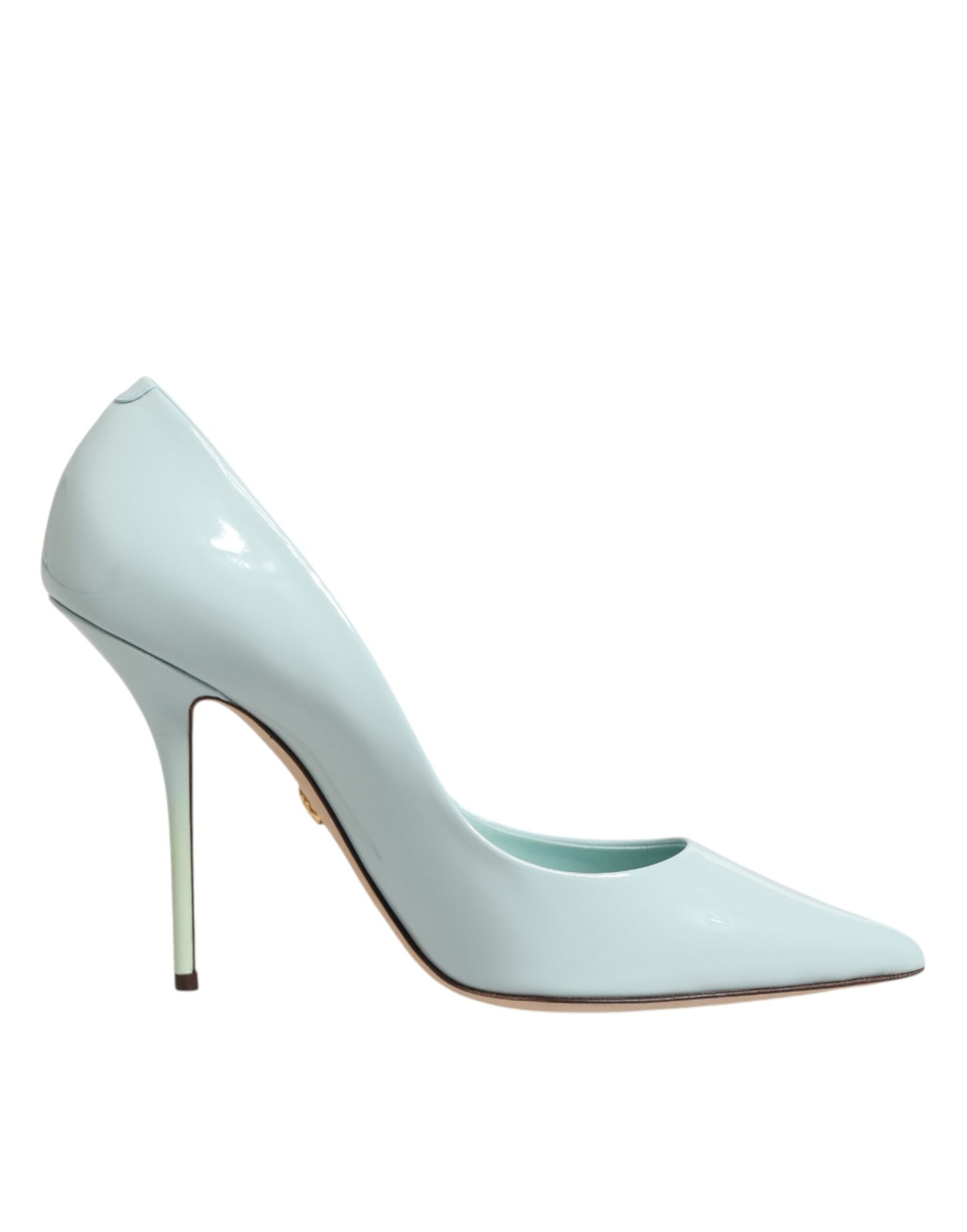 Dolce & Gabbana Mint Green Leather Stiletto Heels Pumps Shoes