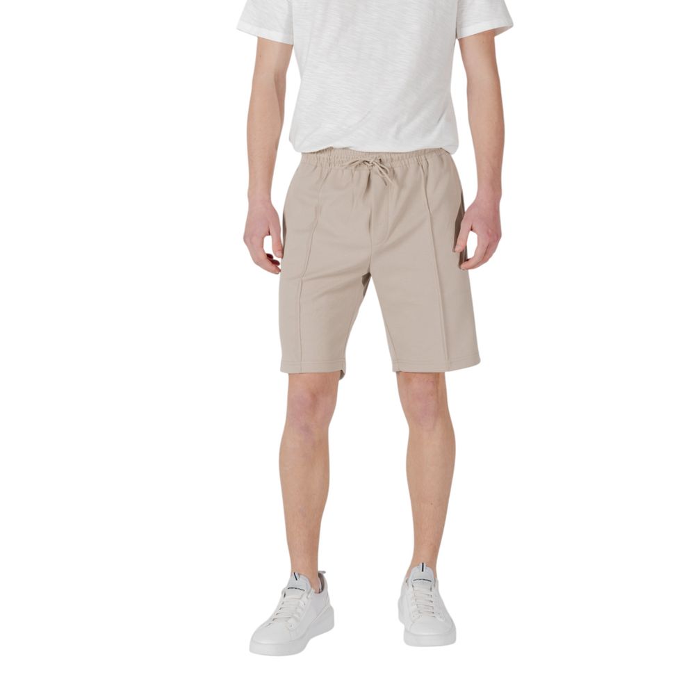 Antony Morato Beige Polyester Bermuda Shorts Mens Shorts