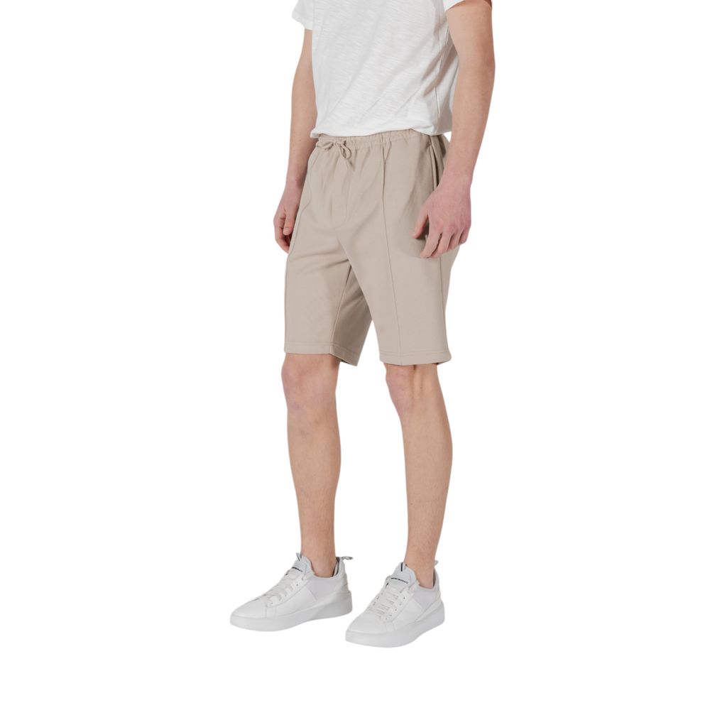 Antony Morato Beige Polyester Bermuda Shorts Mens Shorts
