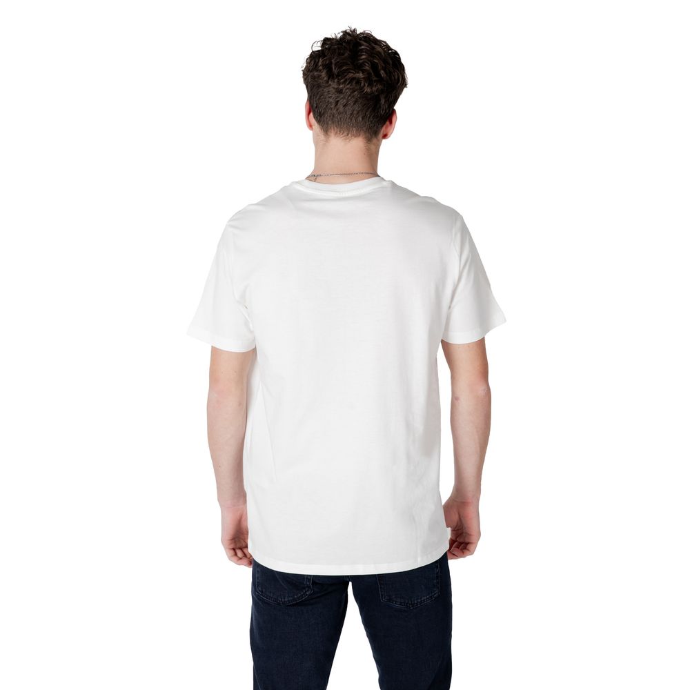 Armani Exchange White Cotton Sportswear Mens T-Shirt