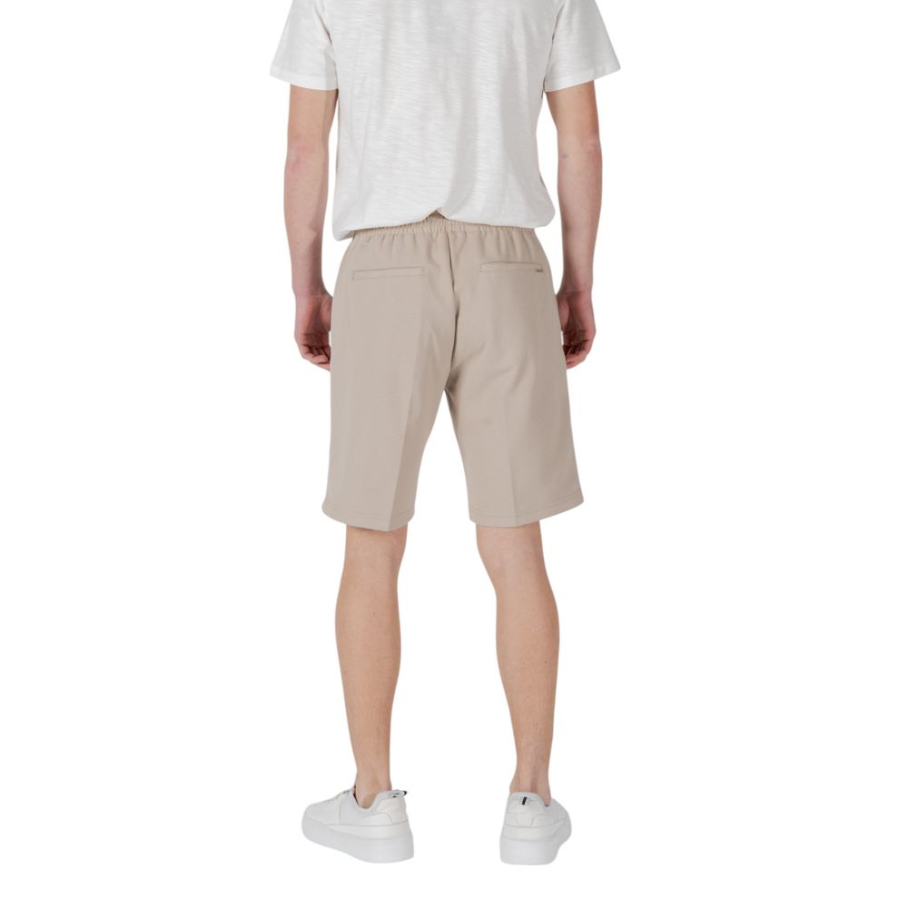 Antony Morato Beige Polyester Bermuda Shorts Mens Shorts