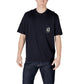 Armani Exchange Blue Cotton Sportswear Mens T-Shirt