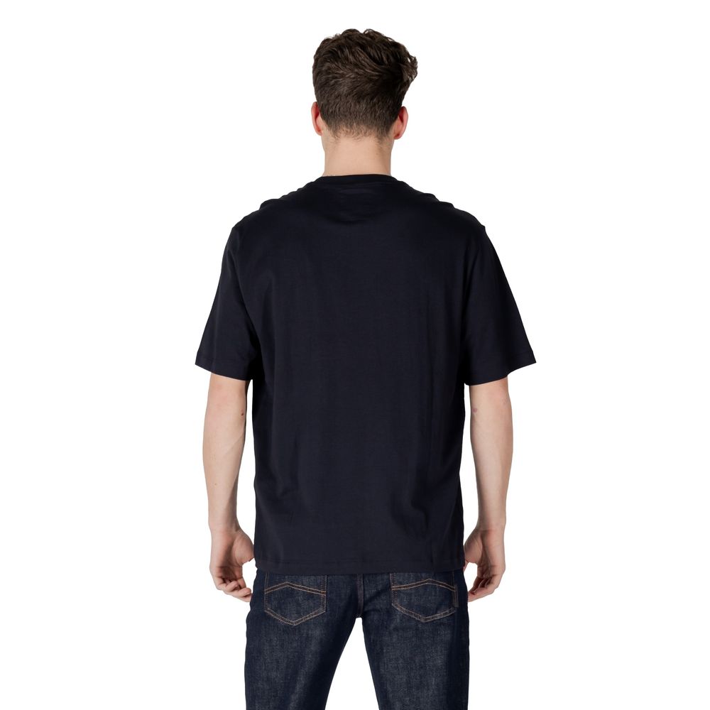 Armani Exchange Blue Cotton Sportswear Mens T-Shirt