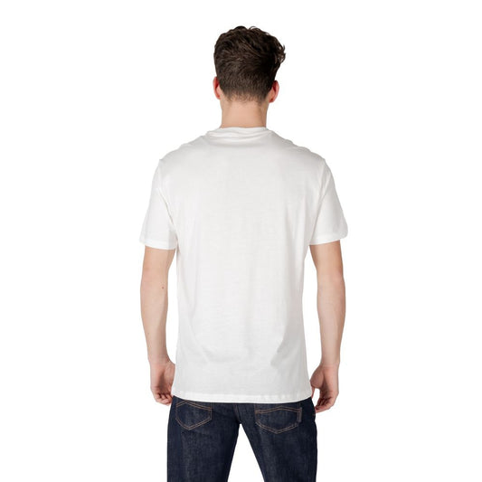 Armani Exchange Cream Cotton T-Shirt Mens T-Shirt