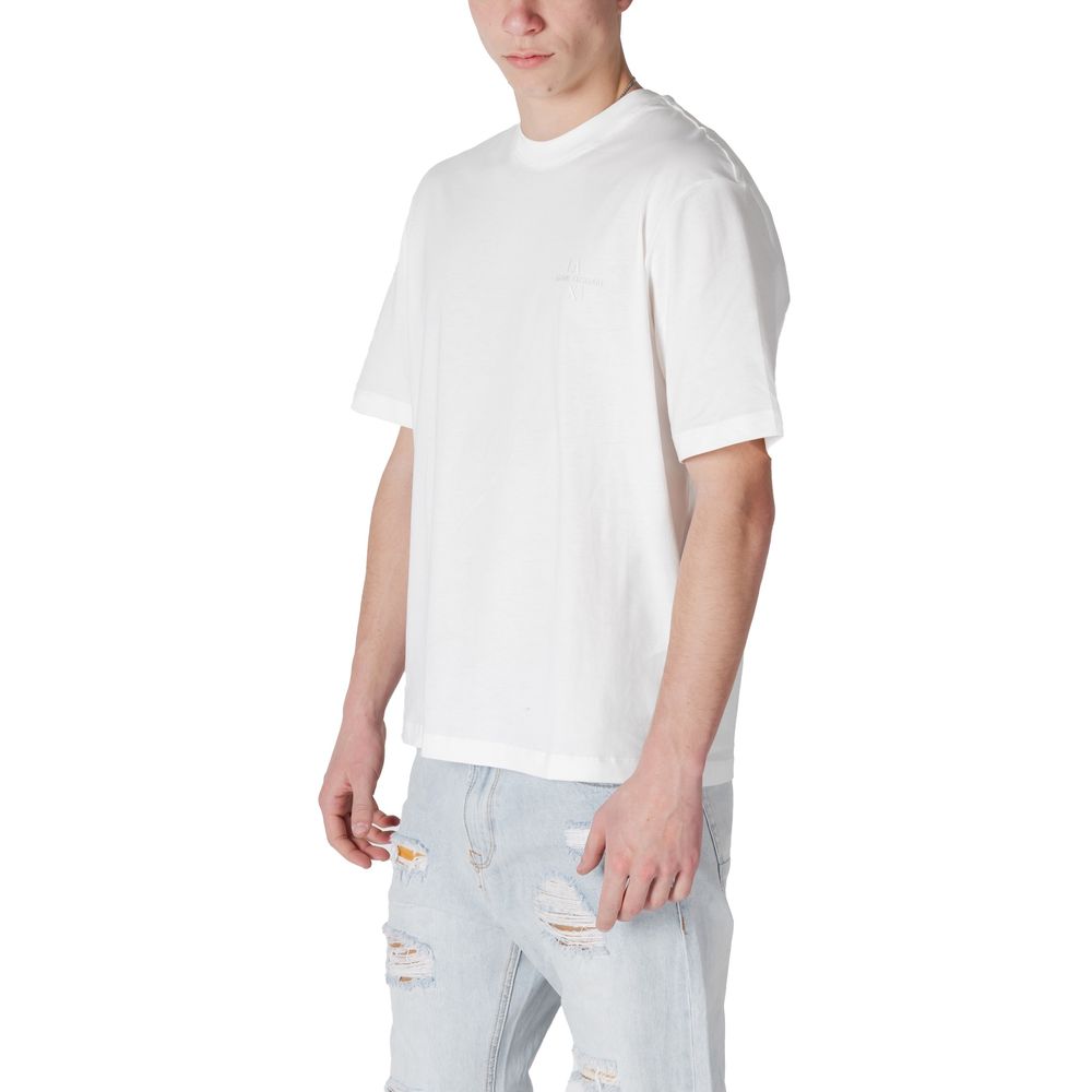 Armani Exchange White Cotton T-Shirt Mens T-Shirt