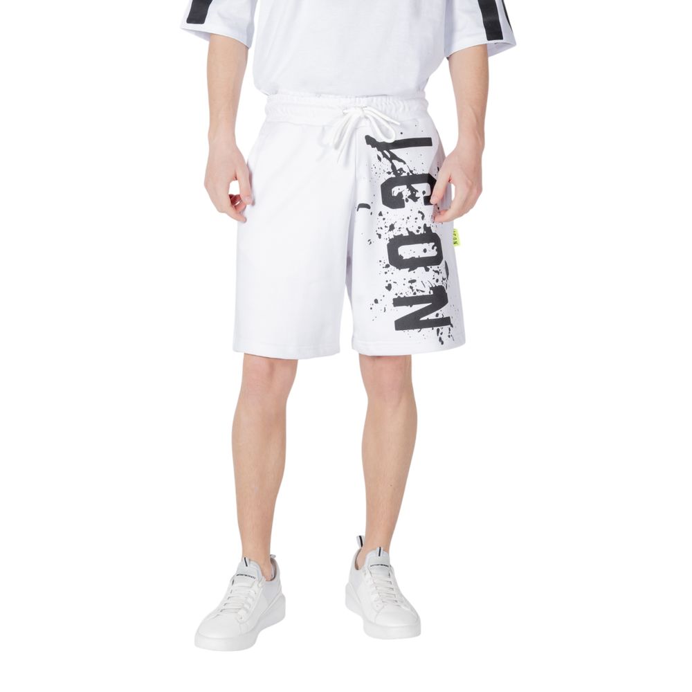 Icon White Cotton Bermuda Shorts Mens Shorts
