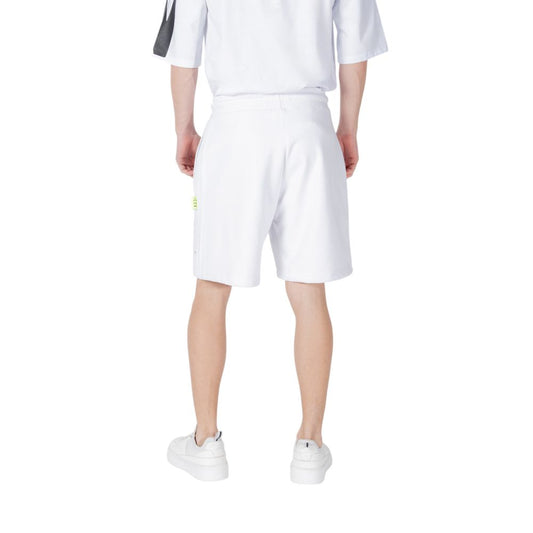 Icon White Cotton Bermuda Shorts Mens Shorts