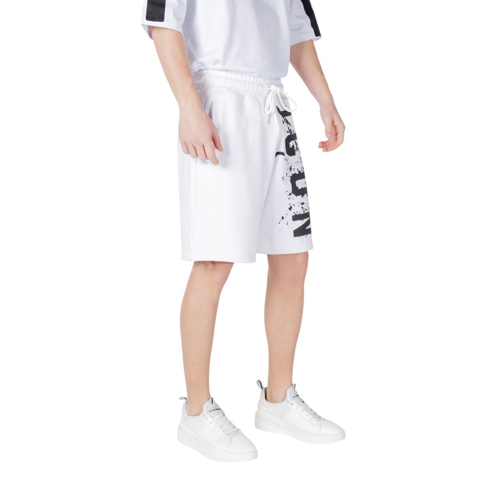 Icon White Cotton Bermuda Shorts Mens Shorts