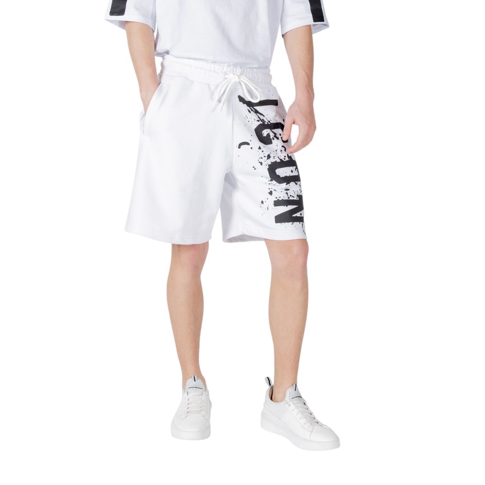 Icon White Cotton Bermuda Shorts Mens Shorts