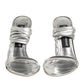 Dolce & Gabbana Silver Strappy High Heels Sandals Shoes