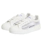 Dolce & Gabbana White Mesh Inserts Low Top Sneakers Shoes