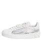 Dolce & Gabbana White Mesh Inserts Low Top Sneakers Shoes