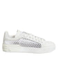 Dolce & Gabbana White Mesh Inserts Low Top Sneakers Shoes