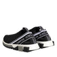 Dolce & Gabbana Black Slip On Sorrento Low Top Sneakers Shoes