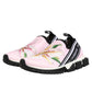 Dolce & Gabbana Pink Floral Sorrento Low Top Sneakers Shoes