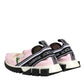 Dolce & Gabbana Pink Floral Sorrento Low Top Sneakers Shoes