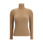 Max Mara Beige Wool Long Sleeve T-Shirt