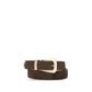Khaite Brown Calf Leather Bos Taurus Regular Belt