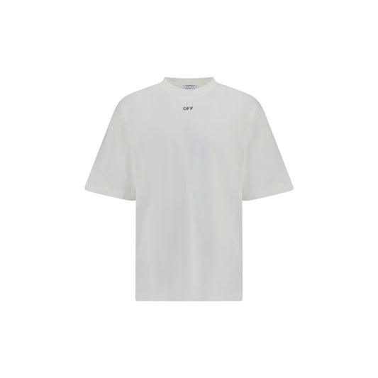 Off-White White Cotton T-Shirt Mens T-Shirt
