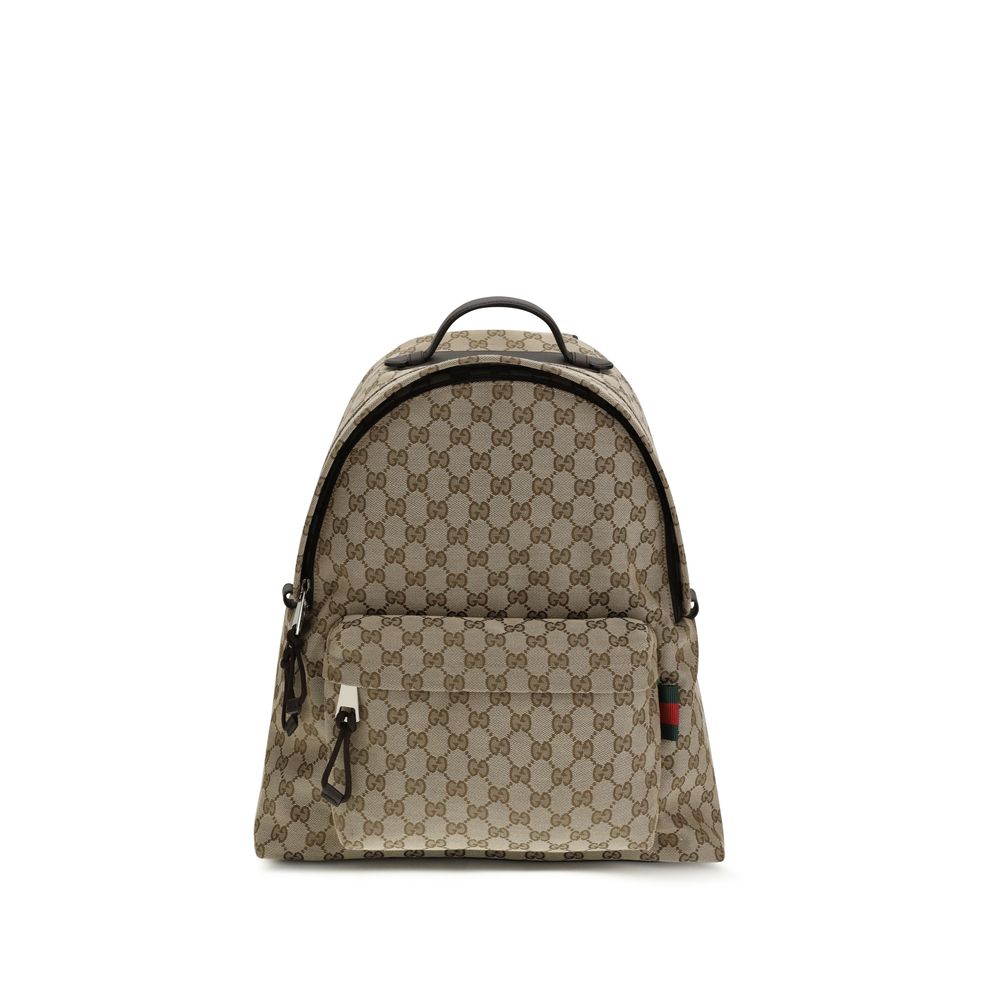 Gucci Beige Nylon Backpack Mens Backpack
