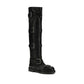 Dolce & Gabbana Black Calf Leather Bos Taurus Lace-Up Boots