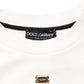 Dolce & Gabbana White DG Logo Crew Neck Sweatshirt Sweater Mens Sweater