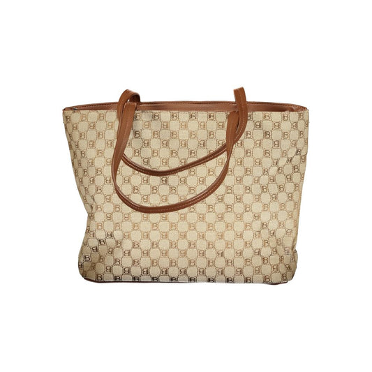 Laura Biagiotti Beige Polyester Handbag