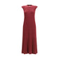 SA SU PHI Bordeaux Cashmere Casual Dress