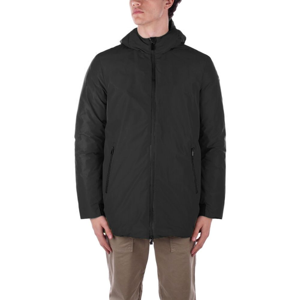 Suns Black Polyester Jackets & Coat Mens Jacket