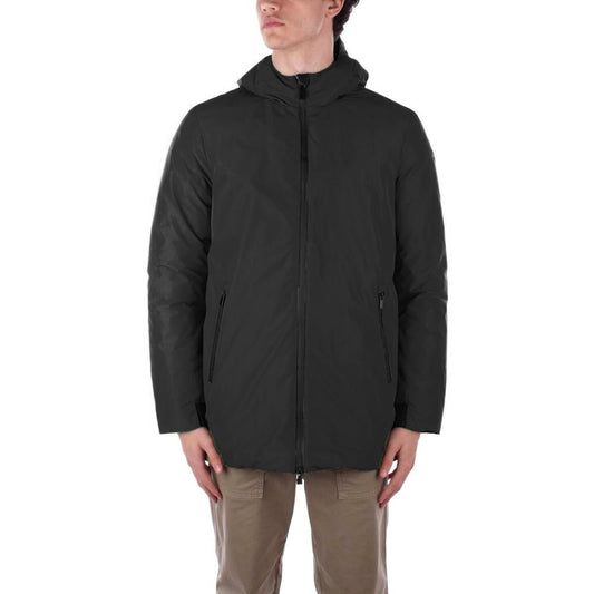 Suns Black Polyester Jackets & Coat Mens Jacket